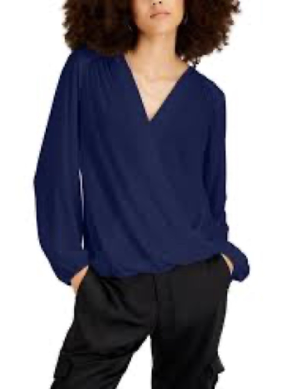 I.N.C. International Concepts Surplice Blouse Size: XXL
